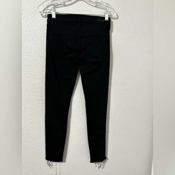 Paige Verdugo Crop Jeans. Sz 25. True black color. - Picture 2 of 7